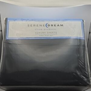 Serene Dream Luxury Sheets - King Size - Graphite